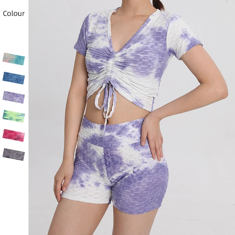 2 Piece Set Women Summer High Waist Short Push Up Running Suits Sports Workout Training Sport Sexy Fitness Yoga Two Piece Set
2 Piece Set Women Summer High Waist Short Push Up Running Suits Sports Workout Training Sport Sexy Fitness Yoga Two Piece Set
