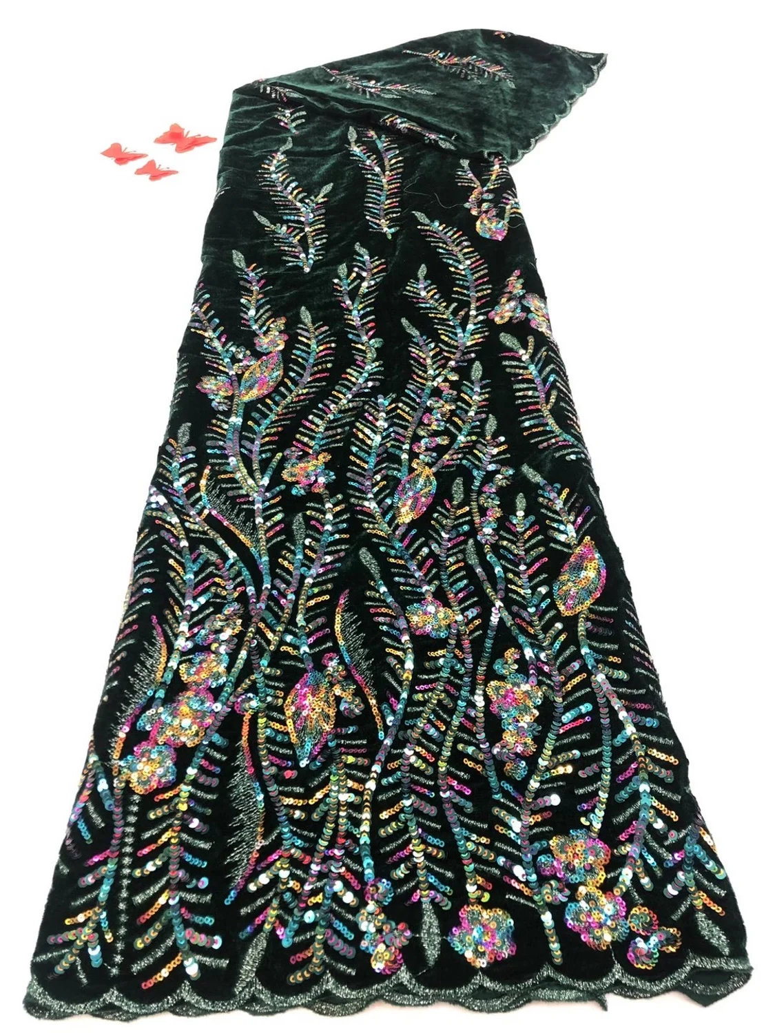 High Quality African Lace Fabric With Stones Nigerian Velvet Lace Fabric Embroiderey Colorful Sequins Wedding Party
High Quality African Lace Fabric With Stones Nigerian Velvet Lace Fabric Embroiderey Colorful Sequins Wedding Party