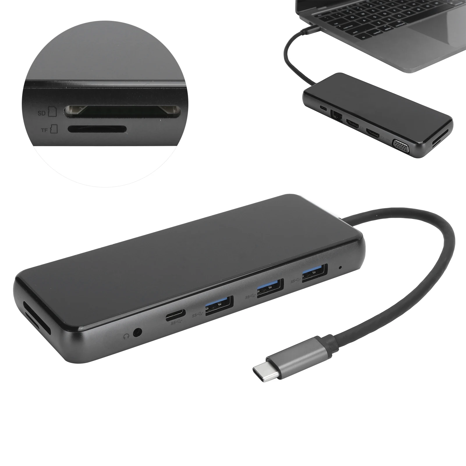 Hub Docking Station 12 in 1 Laptop Docking Station Type‑C 3.0 to Dual MST Triple Display Adapter USB 3.0 Docking Station
Hub Docking Station 12 in 1 Laptop Docking Station Type‑C 3.0 to Dual MST Triple Display Adapter USB 3.0 Docking Station