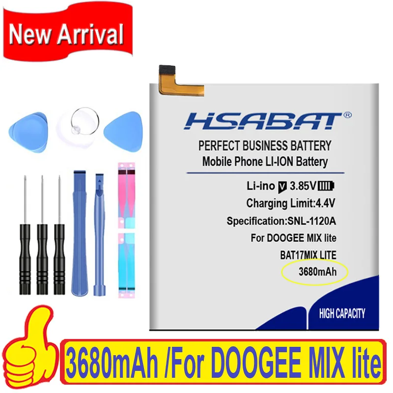 Топ-бренд 100% новый аккумулятор 3680 мАч для батарей DOOGEE MIX lite + Бесплатный gfit - купить
