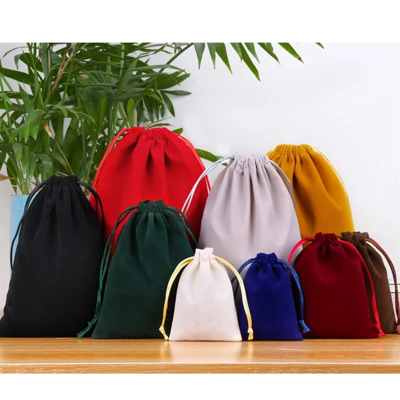 11 Colors For Choose 1pc Drawstring Bags Custom Jewelry Packaging Pouches Wedding Favor Bags Elegant Flannel Cosmetic Bags
11 Colors For Choose 1pc Drawstring Bags Custom Jewelry Packaging Pouches Wedding Favor Bags Elegant Flannel Cosmetic Bags