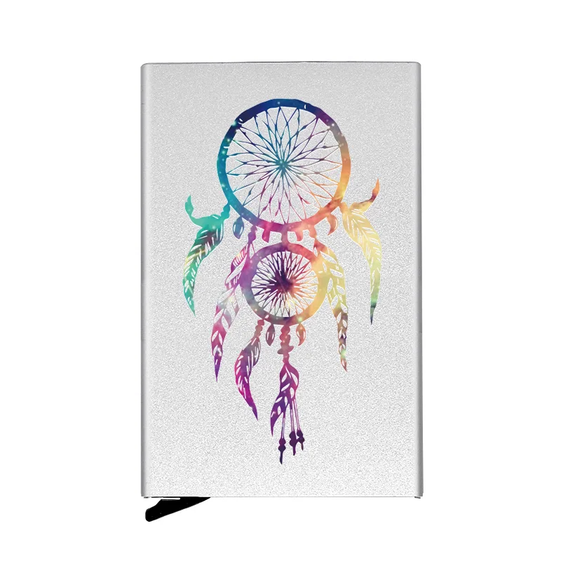 Charm Metal Case Dreamcatcher Printing Credit Card Holder Men Slim Anti Protect Travel ID Cardholder Women Rfid Wallet
Charm Metal Case Dreamcatcher Printing Credit Card Holder Men Slim Anti Protect Travel ID Cardholder Women Rfid Wallet