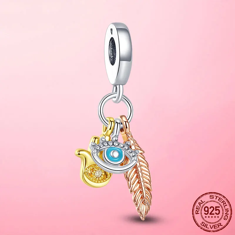 925 Sterling Silver Beads Hamsa Hand Fatima Hand Lucky Eyes Charm fit Original Pandora Charm Bracelet S925 Silver Jewelry Gift
925 Sterling Silver Beads Hamsa Hand Fatima Hand Lucky Eyes Charm fit Original Pandora Charm Bracelet S925 Silver Jewelry Gift