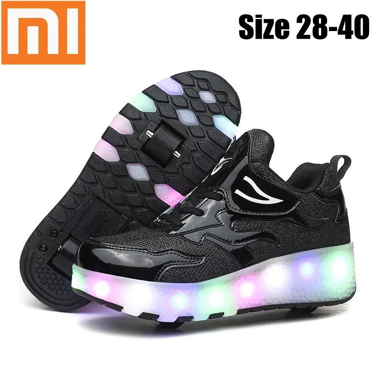 Xiaomi Luminous Roller Shoes For Kids Boys Girls Glowing LED Sneakers on Wheels USB Charging Children Skate Shoe With Lights
Xiaomi Luminous Roller Shoes For Kids Boys Girls Glowing LED Sneakers on Wheels USB Charging Children Skate Shoe With Lights
