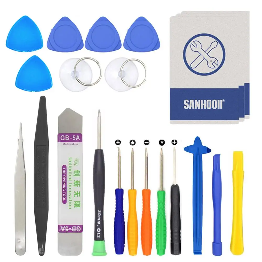 Mobile Cell Phone Repair Hand Tools Kit Spudger Pry Opening Tool Screwdriver Set for Apple Watch for iPhone iPad for Samsung
Mobile Cell Phone Repair Hand Tools Kit Spudger Pry Opening Tool Screwdriver Set for Apple Watch for iPhone iPad for Samsung