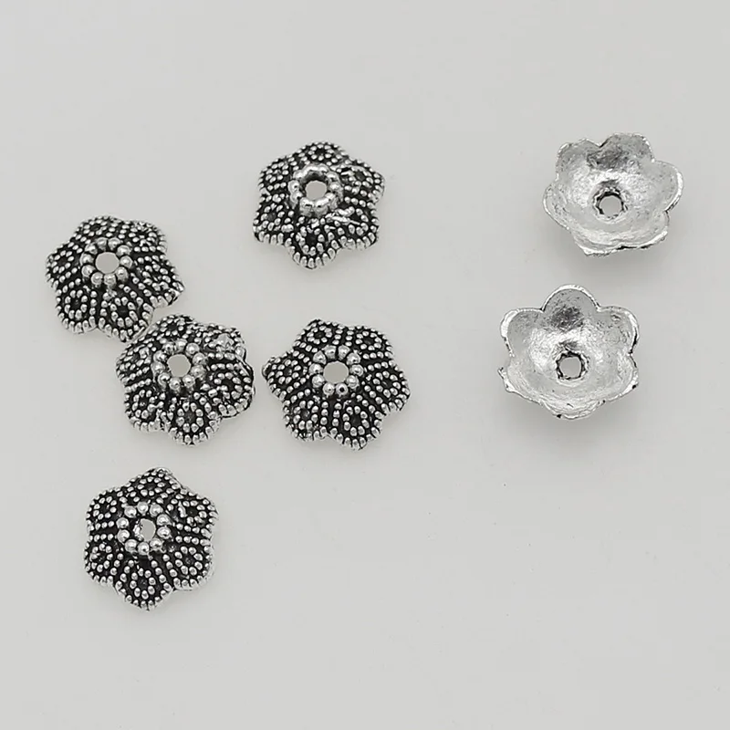 100pcs/Lot Ethnic Dark Silver Color Dots Flower Bead Caps 11mm Earrings Bracelets Beaded Tassel End Caps Charms DIY Jewelry Make
100pcs/Lot Ethnic Dark Silver Color Dots Flower Bead Caps 11mm Earrings Bracelets Beaded Tassel End Caps Charms DIY Jewelry Make