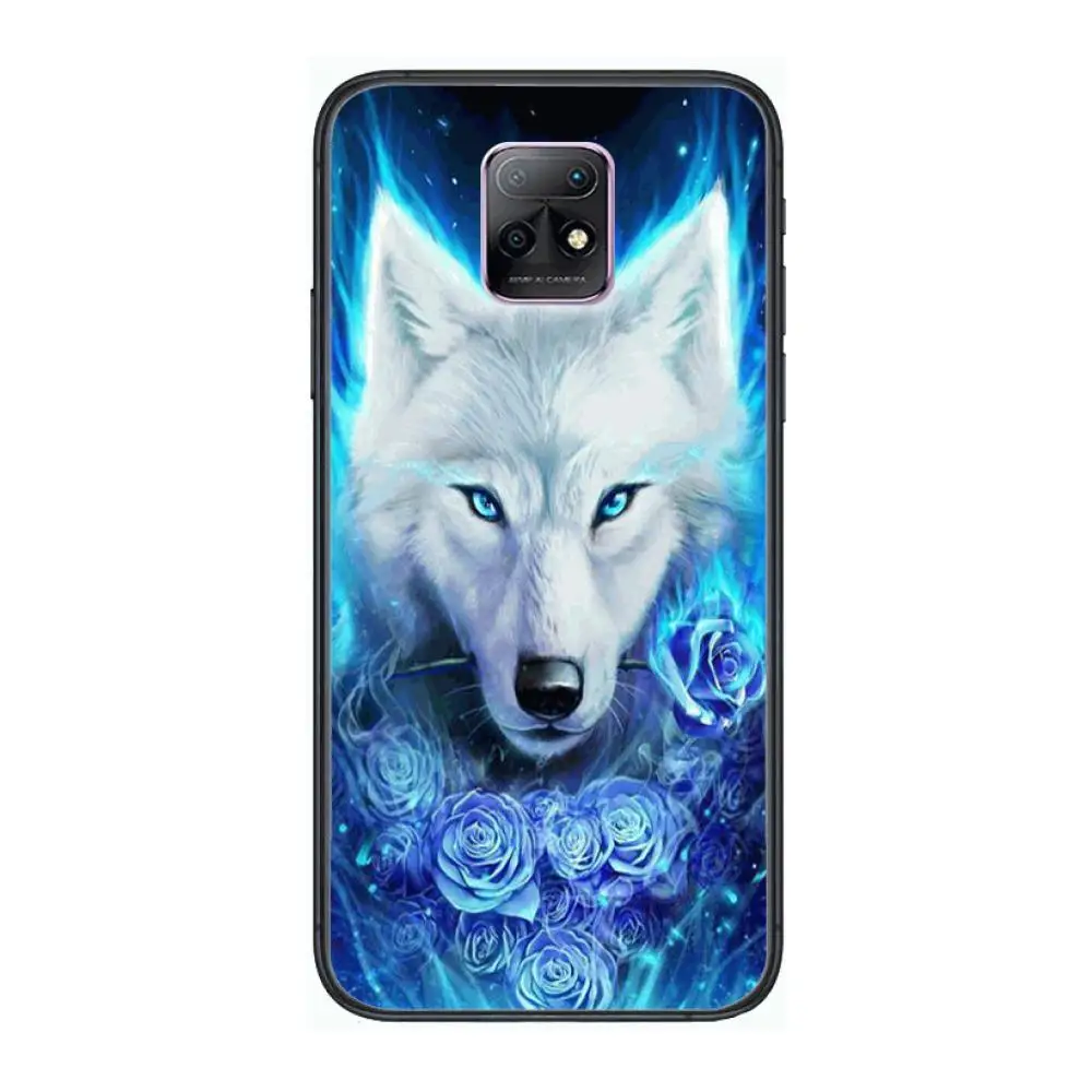 Bravery Wolf HD Phone Case For XiaoMi Redmi 10X 9 8 7 6 5 A Pro S2 K20 T 5G Y1 Anime Black Cover Silicone Back Pretty