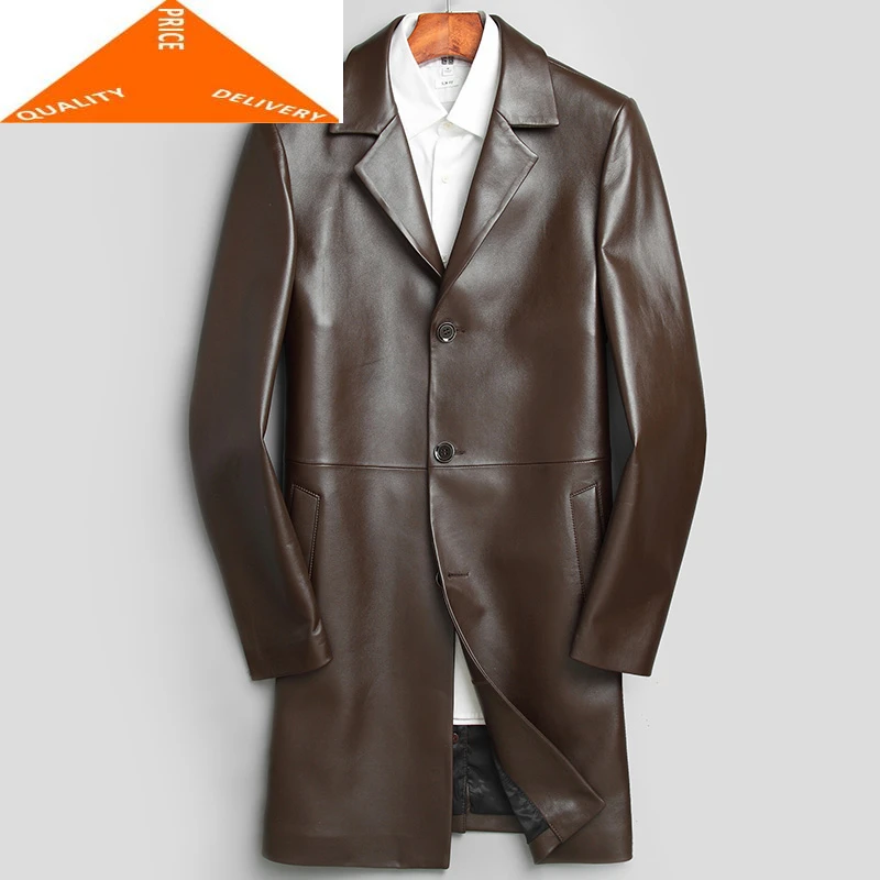 Leather Jacket Genuine Men Winter Autumn Clothes 2020 Fashion Man Business Jackets Long Real Sheepskin Coat Chaqueta 9806
Leather Jacket Genuine Men Winter Autumn Clothes 2020 Fashion Man Business Jackets Long Real Sheepskin Coat Chaqueta 9806