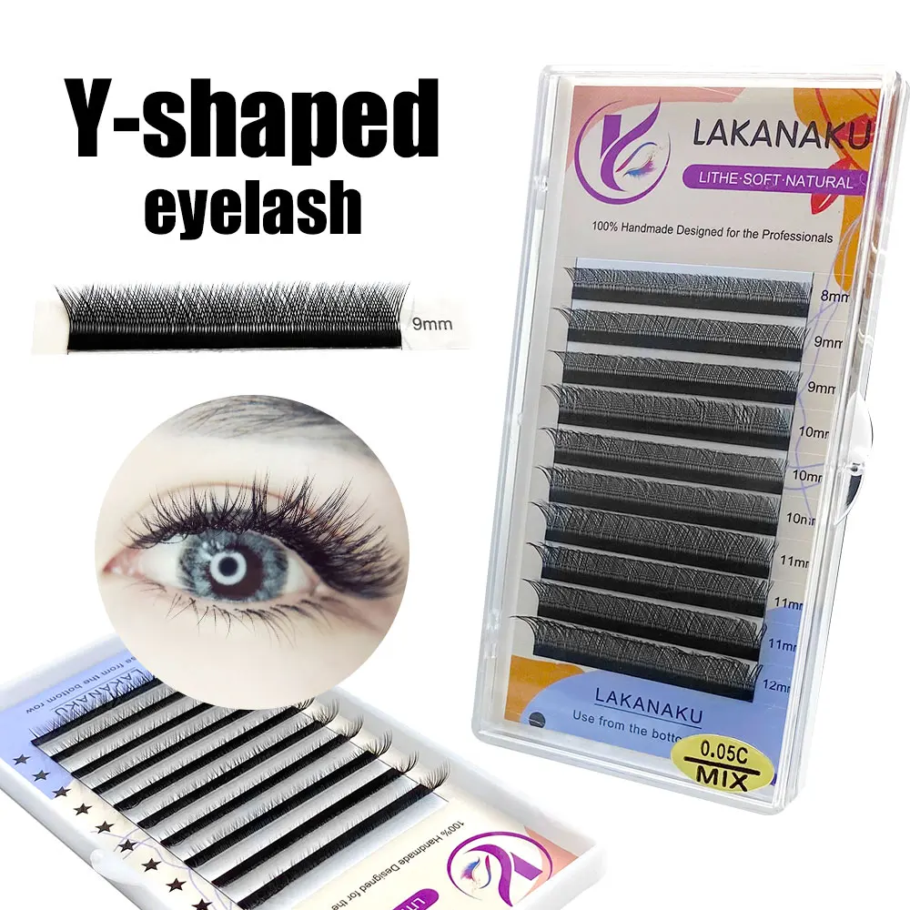 Lakanaku V/YY Shape Mesh Fake Natural Eyelash Extension Makeup Lashes Hand-woven Y False Eyelashes Premade Volume Lash
Lakanaku V/YY Shape Mesh Fake Natural Eyelash Extension Makeup Lashes Hand-woven Y False Eyelashes Premade Volume Lash