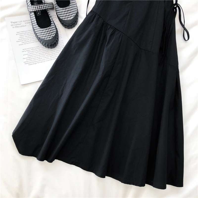 New Japanese Harajuku Women Streetwear Irregular Sundress Suspenders Gothic Punk Style Black Bandage Dress Sleeveless Slim Dress
New Japanese Harajuku Women Streetwear Irregular Sundress Suspenders Gothic Punk Style Black Bandage Dress Sleeveless Slim Dress