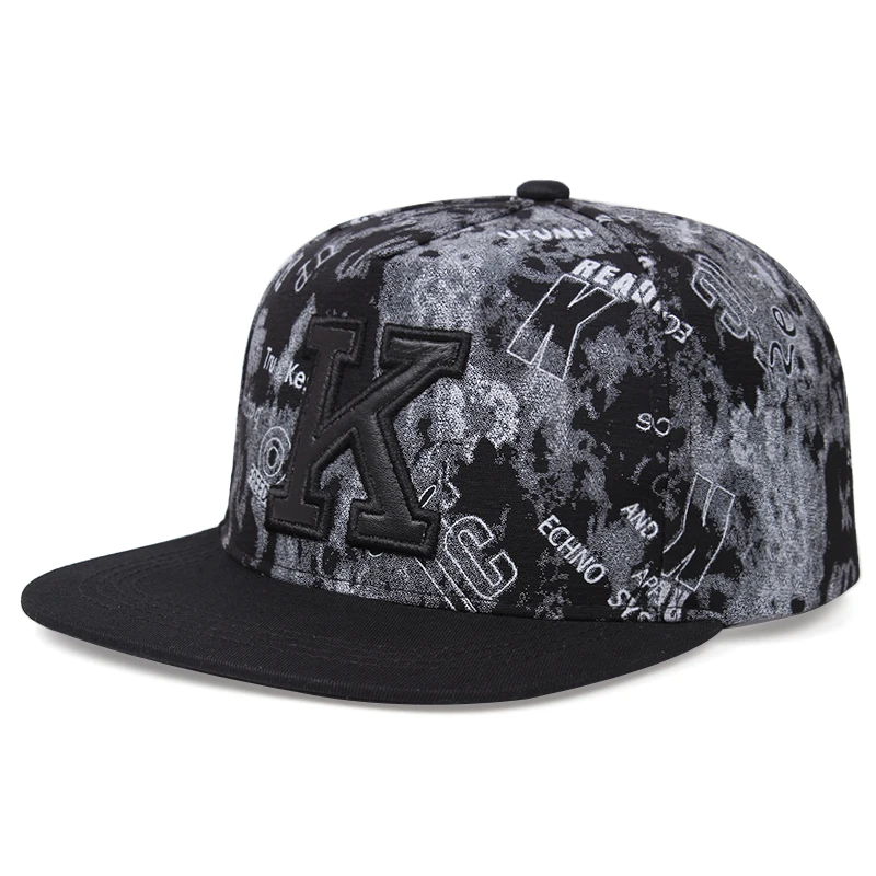 High quality Flat brim hip hop hat K letter Baseball Cap for men Fashion Men's Hat Snapback Cap Adjustable Women's cap
High quality Flat brim hip hop hat K letter Baseball Cap for men Fashion Men's Hat Snapback Cap Adjustable Women's cap