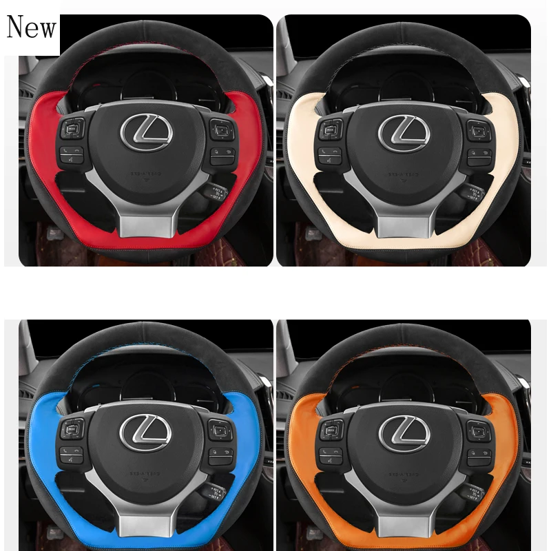 for Lexus Nx200 Rx270 Es300h Es240 Ls350 High-quality DIY Hand-Stitched Leather Car Steering Wheel Cover Set Car Accessories
for Lexus Nx200 Rx270 Es300h Es240 Ls350 High-quality DIY Hand-Stitched Leather Car Steering Wheel Cover Set Car Accessories