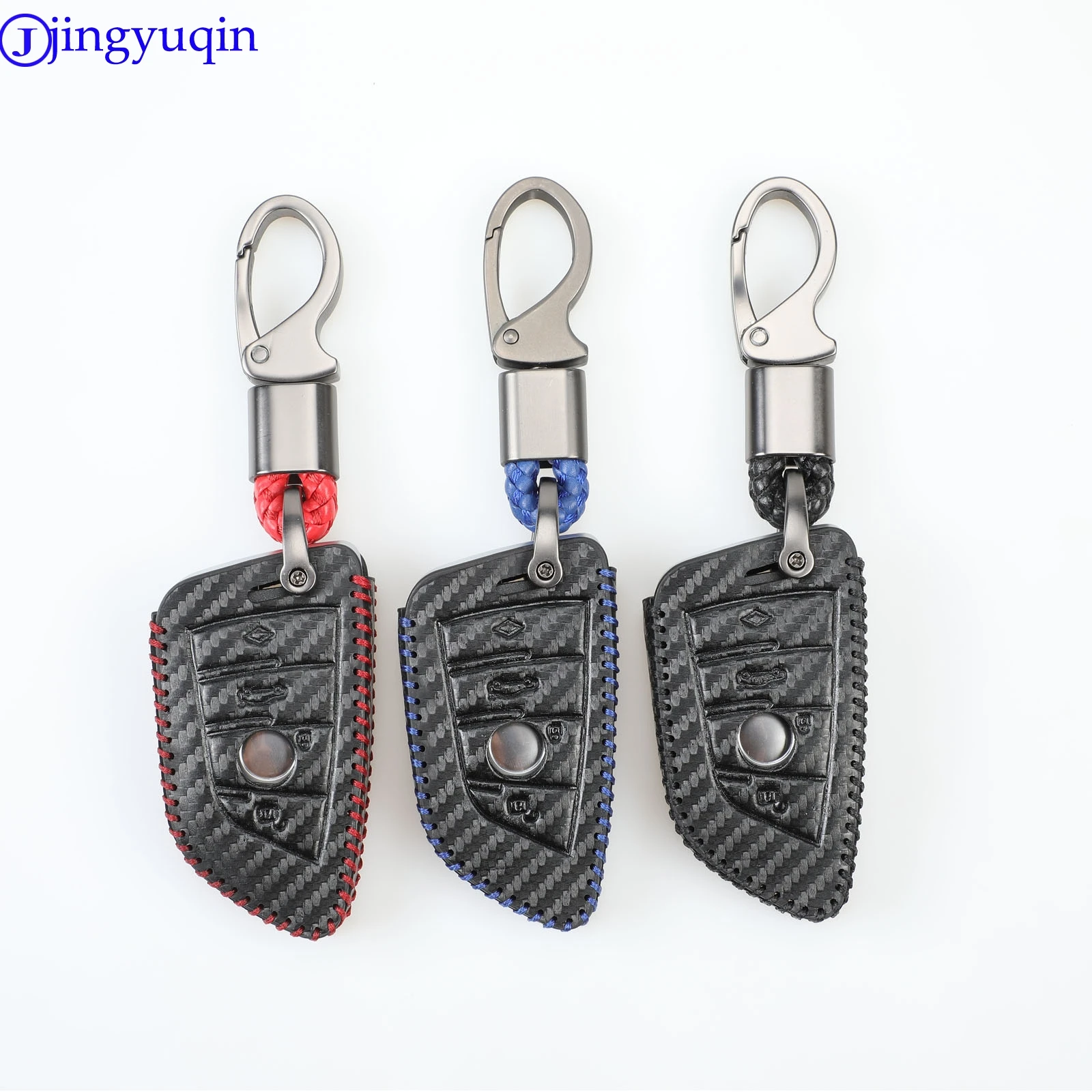 Чехол для ключа из углеродного волокна jingyuqin чехол BMW X5 F15 X6 F16 G30 7 Series G11 X1 F48 F39