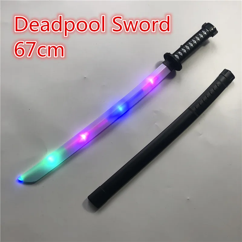 67cm Movie Deadpool Cosplay Equipment light Sword stage property Modle Toy Larp Party Costume Accessories toy
67cm Movie Deadpool Cosplay Equipment light Sword stage property Modle Toy Larp Party Costume Accessories toy