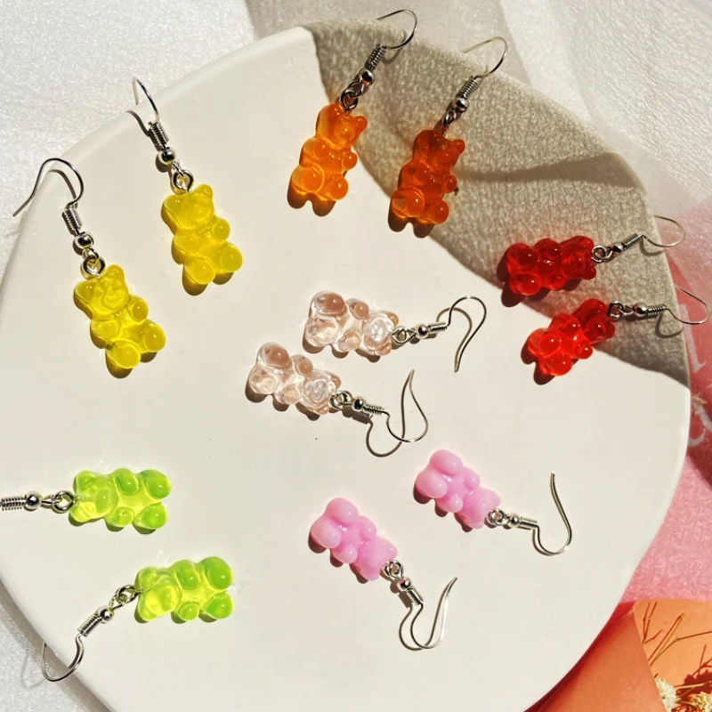 Bear Drop Earring Candy Color Kids Gifts Minimalism Cartoon Design Ear Hooks Danglers Jewelry Fashion Cute Hanging Earring
Bear Drop Earring Candy Color Kids Gifts Minimalism Cartoon Design Ear Hooks Danglers Jewelry Fashion Cute Hanging Earring