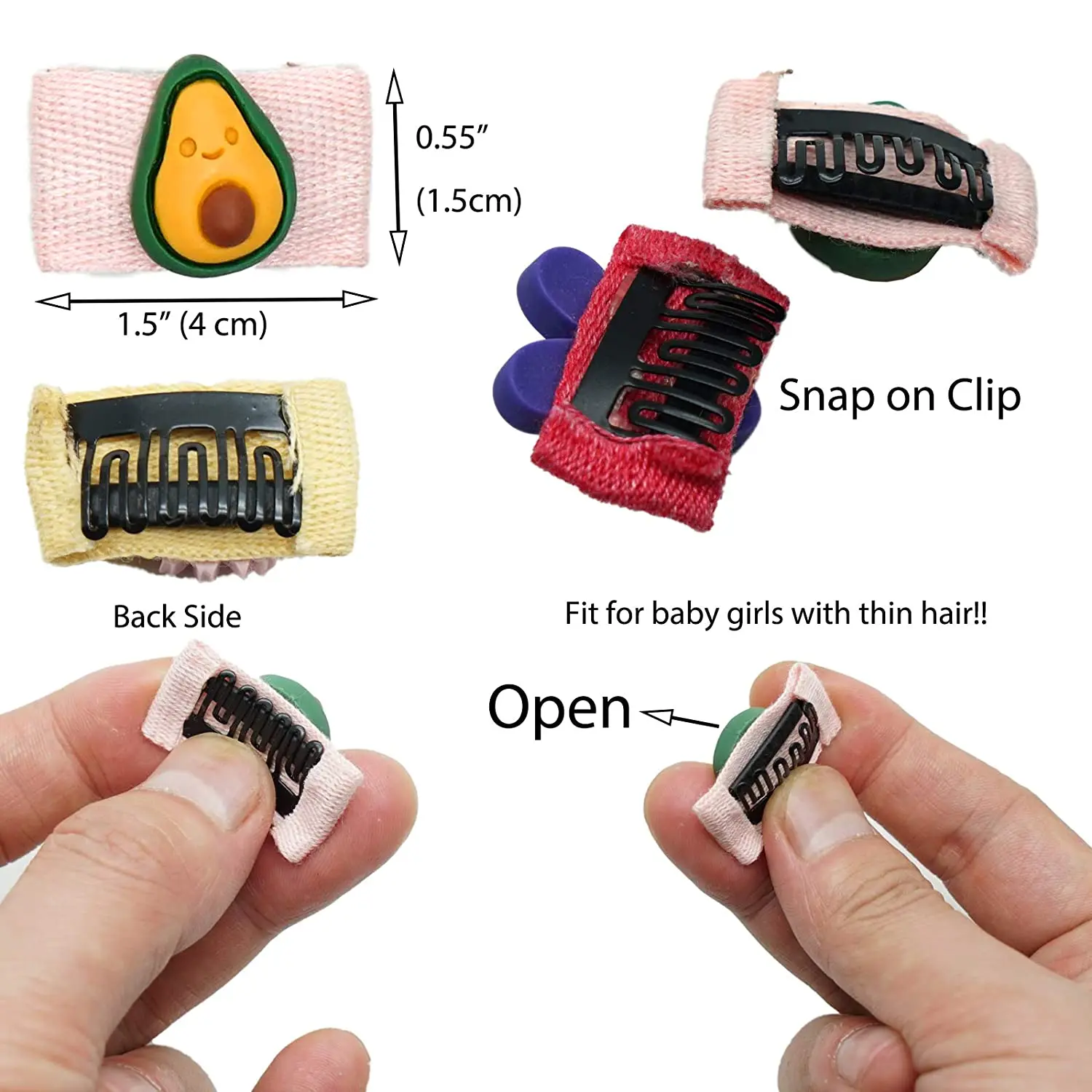 50 Pieces Cute Baby Hair Clips for Thin Hair Lanugo Hair Mini Cartoon Snap on Clips for Baby Infants Toddlers Girls and Kids
50 Pieces Cute Baby Hair Clips for Thin Hair Lanugo Hair Mini Cartoon Snap on Clips for Baby Infants Toddlers Girls and Kids