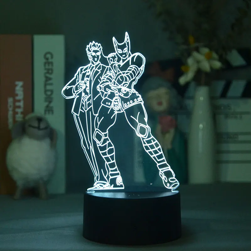 Anime JoJo's Bizarre Adventure 3d Led Night Light for Bedroom Deco Acrylic Touch Sensor LED Table 3d Lamp JoJo Manga Gifts
Anime JoJo's Bizarre Adventure 3d Led Night Light for Bedroom Deco Acrylic Touch Sensor LED Table 3d Lamp JoJo Manga Gifts