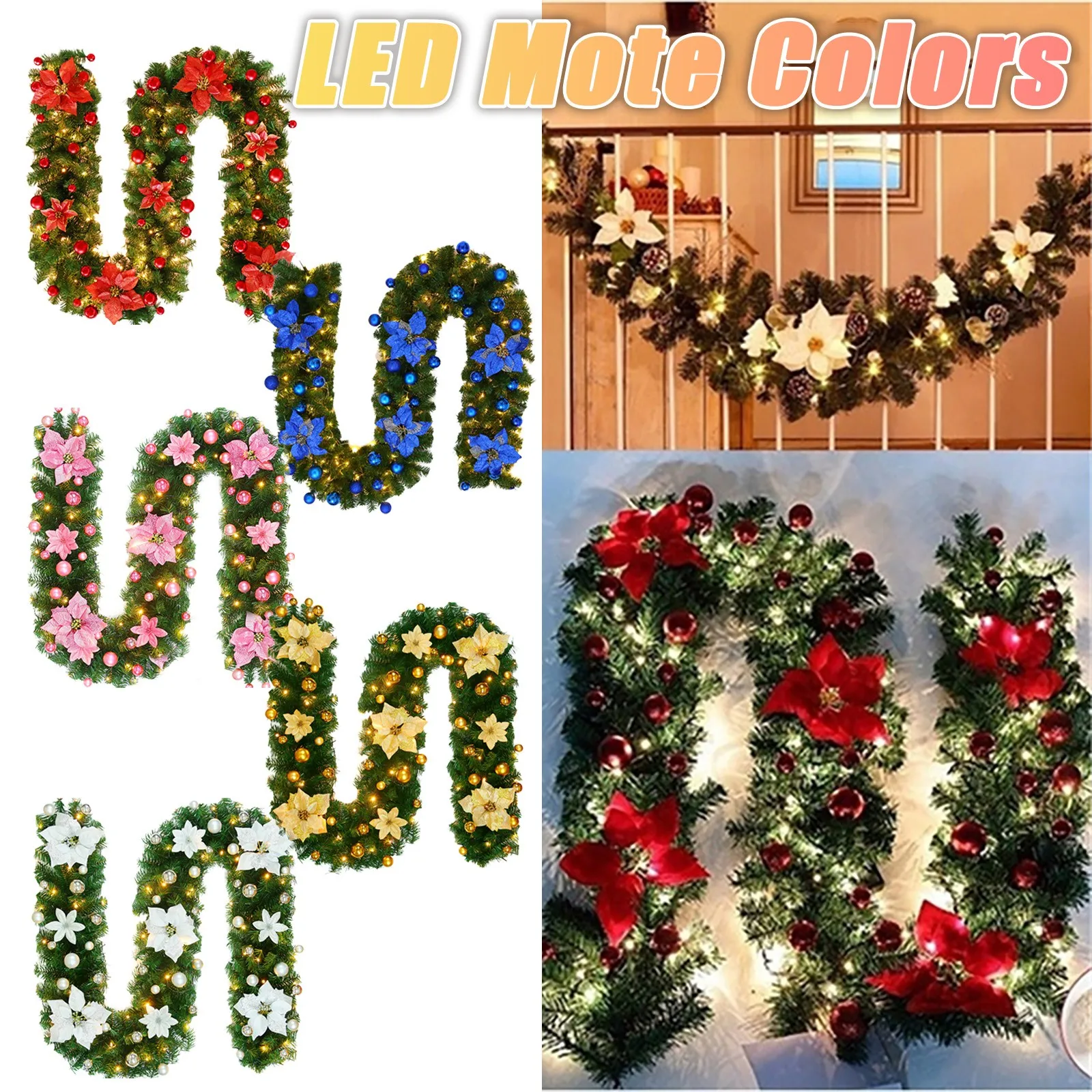 Гирлянда на дерево, подвесное украшение из ротанга, светодиодное красочное украшение для рождественской вечеринки, свадьбы, дома, улицы, ве...
Гирлянда на дерево, подвесное украшение из ротанга, светодиодное красочное украшение для рождественской вечеринки, свадьбы, дома, улицы, ве...