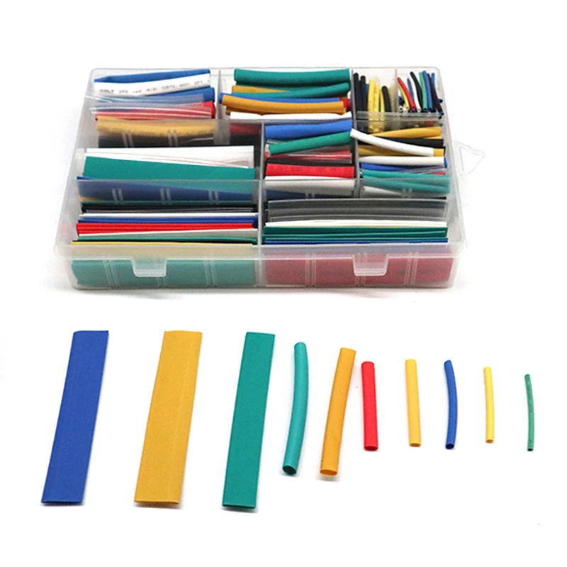385PCS/box Heat Shrink Sleeving Tube Assorted Kit Polyolefin Insulation shrinkable tube Waterproof Wire Cable Sleeve 9 Sizes
385PCS/box Heat Shrink Sleeving Tube Assorted Kit Polyolefin Insulation shrinkable tube Waterproof Wire Cable Sleeve 9 Sizes