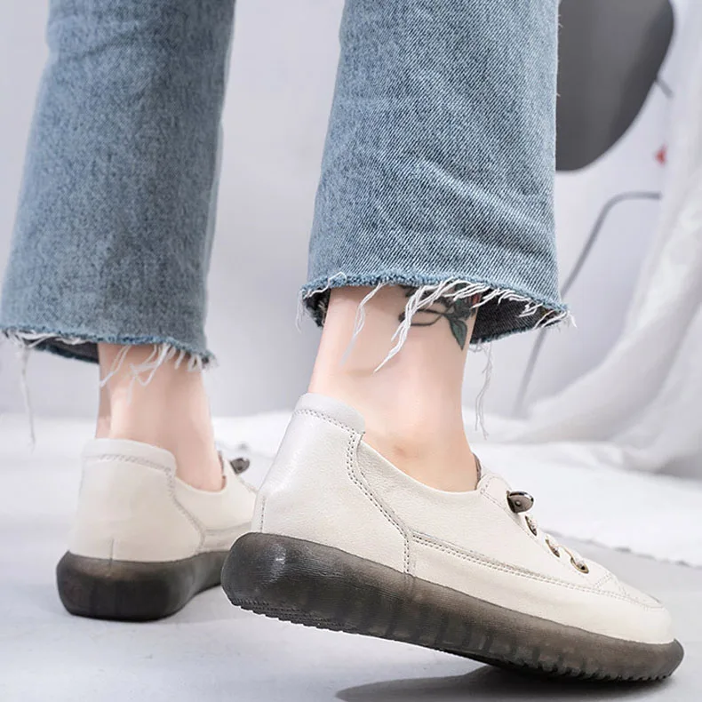 2021 New Fashion Women's Vulcanizes Shoes Spring Summer Genuine Cowhide Leather Women Casual Black Sneakers 
2021 New Fashion Women's Vulcanizes Shoes Spring Summer Genuine Cowhide Leather Women Casual Black Sneakers