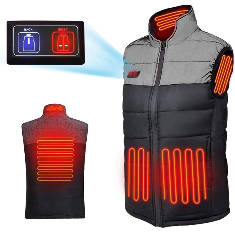 Outdoor Heated vest jacket USB Electric heating vest 5V Intelligent charging warm vest heat in winter Men's warm clothes
Outdoor Heated vest jacket USB Electric heating vest 5V Intelligent charging warm vest heat in winter Men's warm clothes