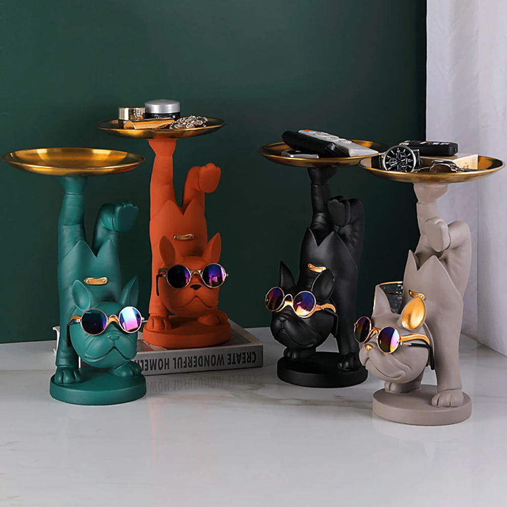Nordic French Bulldog Sculpture Dog Statue Jewelry Key Storage Tray Table Desktop Decoration Gift Home Artwork Resin Crafts Gift
Nordic French Bulldog Sculpture Dog Statue Jewelry Key Storage Tray Table Desktop Decoration Gift Home Artwork Resin Crafts Gift
