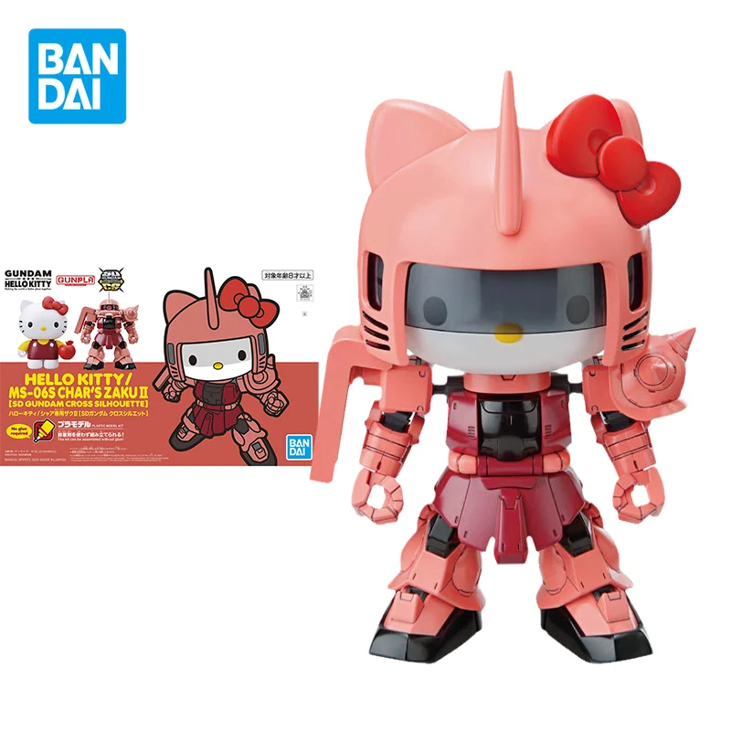Bandai Gundam Anime Figure SDCS BB HELLO KITTY/MS-06S Char's Zaku Action Figure Toys for Boys Girls Kids Christmas Gift Model
Bandai Gundam Anime Figure SDCS BB HELLO KITTY/MS-06S Char's Zaku Action Figure Toys for Boys Girls Kids Christmas Gift Model