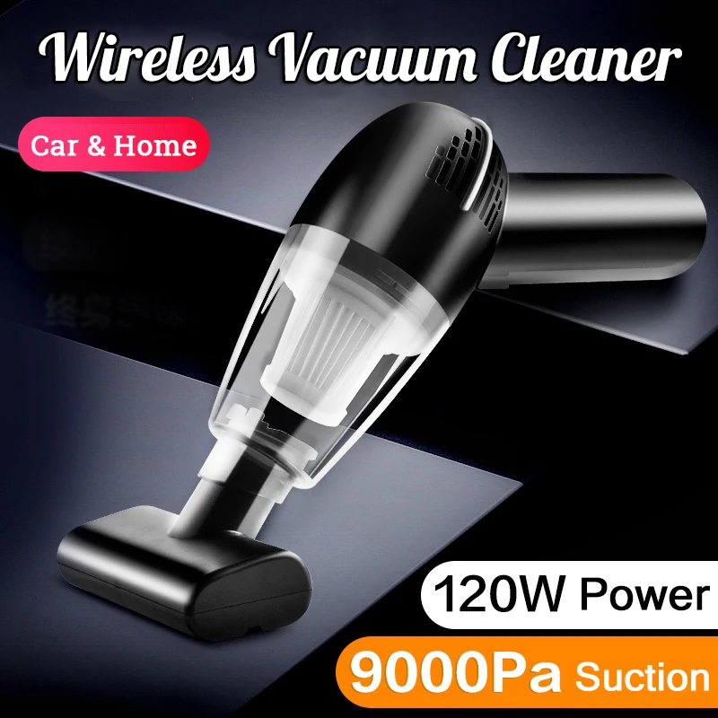 9000Pa Car Wireless Vacuum Cleaner With HEPA Filter Handheld Cordless Mini Air Duster Portable Strong Suction Wet Dry Cleaning
9000Pa Car Wireless Vacuum Cleaner With HEPA Filter Handheld Cordless Mini Air Duster Portable Strong Suction Wet Dry Cleaning