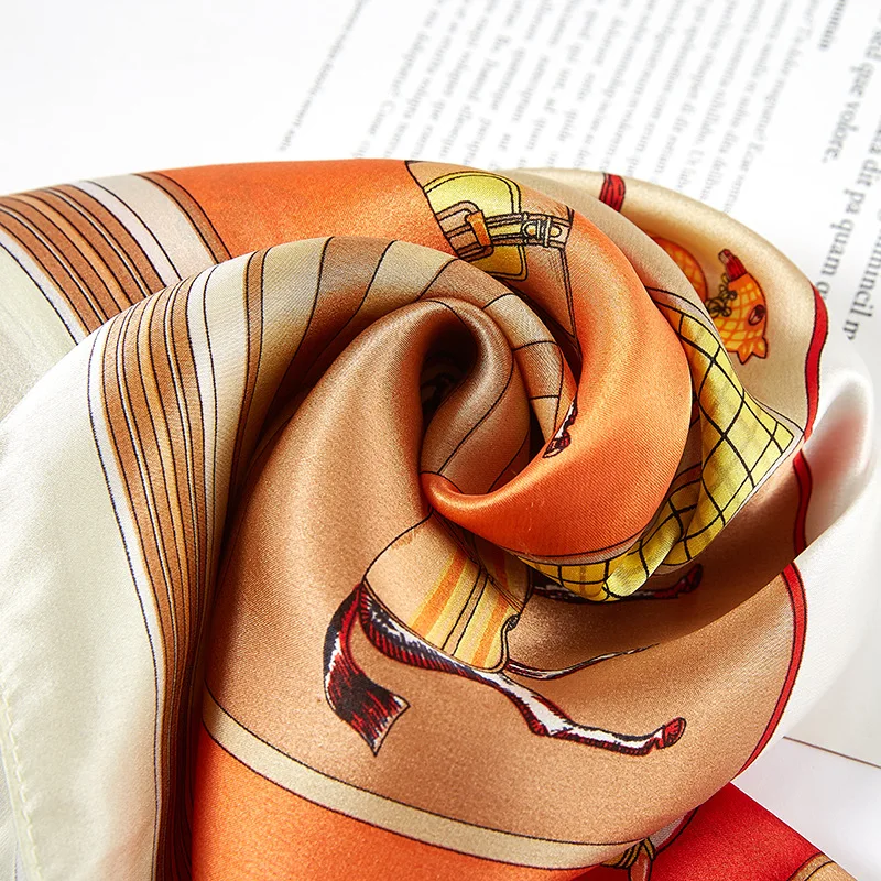 2021 New European and American Silk Scarf Women's Ten Horses Print Party Decorate Headband Towel Customized Scarves 53*53cm
2021 New European and American Silk Scarf Women's Ten Horses Print Party Decorate Headband Towel Customized Scarves 53*53cm