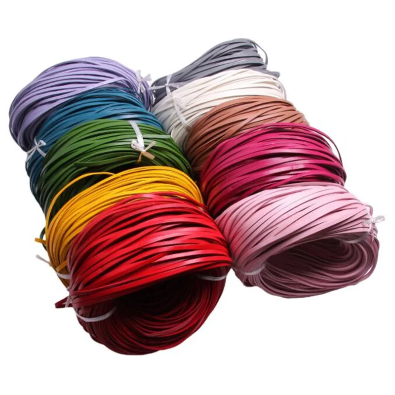 2M Colorful 3-10mmmm Flat Genuine Leather Jewelry Cord String Lace Rope For DIY Chokers Necklace Bracelet Finding Accessories
2M Colorful 3-10mmmm Flat Genuine Leather Jewelry Cord String Lace Rope For DIY Chokers Necklace Bracelet Finding Accessories