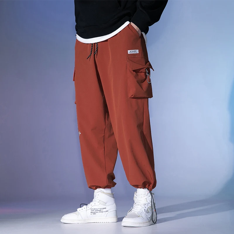 LZCHENG 2021 New Reflective Drawstring Overalls Loose Large Pockets Drawstring Casual Pants Men's Trend
LZCHENG 2021 New Reflective Drawstring Overalls Loose Large Pockets Drawstring Casual Pants Men's Trend