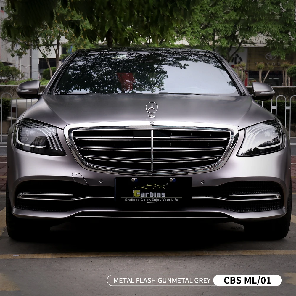 Carbins 1.52*18m Metal Flash Gunmetal Grey Color Self Adhesive Satin Chrome Matt Car Wrap Vinyl
Carbins 1.52*18m Metal Flash Gunmetal Grey Color Self Adhesive Satin Chrome Matt Car Wrap Vinyl