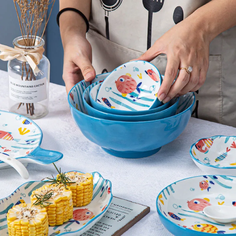 Japanese Salad Plate Vintage Plates Tableware For Home Fish Pattern White Western Dishes Platos Vajilla Посуда Cerámica
Japanese Salad Plate Vintage Plates Tableware For Home Fish Pattern White Western Dishes Platos Vajilla Посуда Cerámica