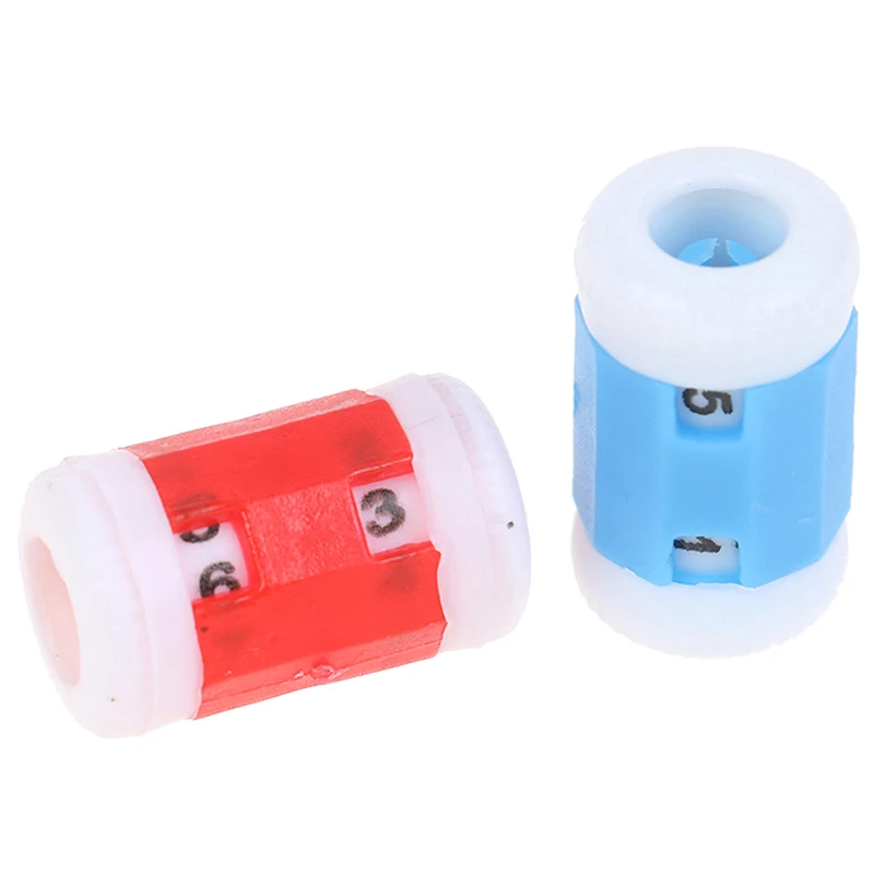 Random Color Plastic Knit Knitting Needles Row Counter 2.2*1.2cm 1pcs