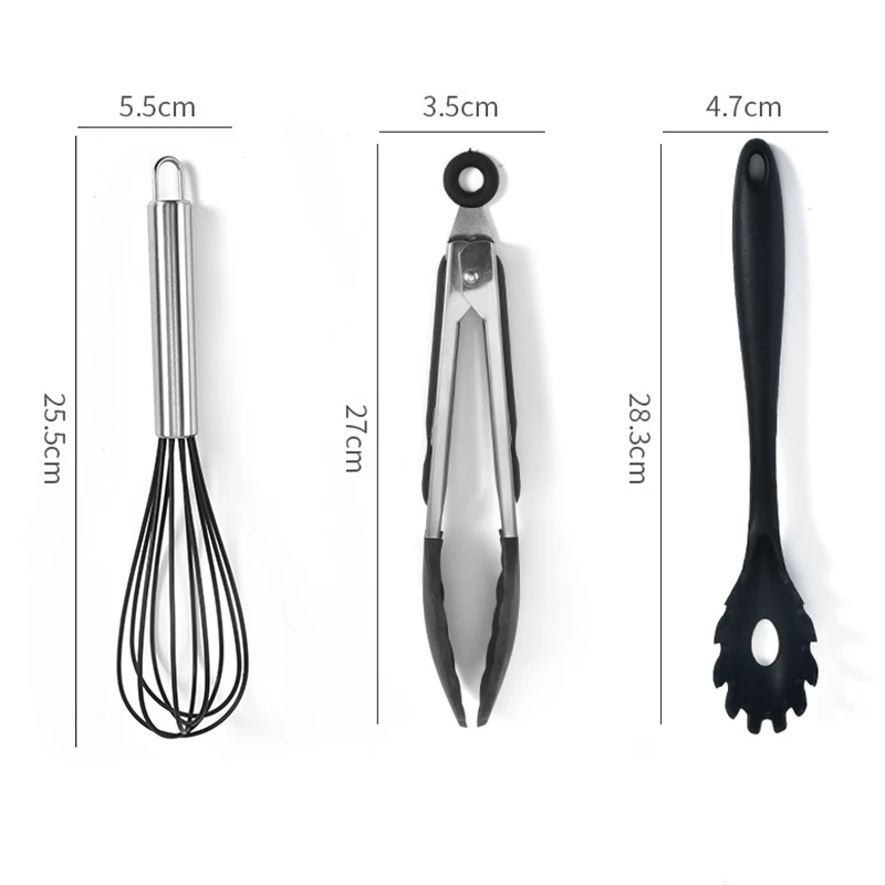 10pcs/set Silicone Kitchenware Large Cooking Utensils Kitchen Cookware Spatula Kitchen Baking/BBQ Tools Sets Heat Resistance
10pcs/set Silicone Kitchenware Large Cooking Utensils Kitchen Cookware Spatula Kitchen Baking/BBQ Tools Sets Heat Resistance