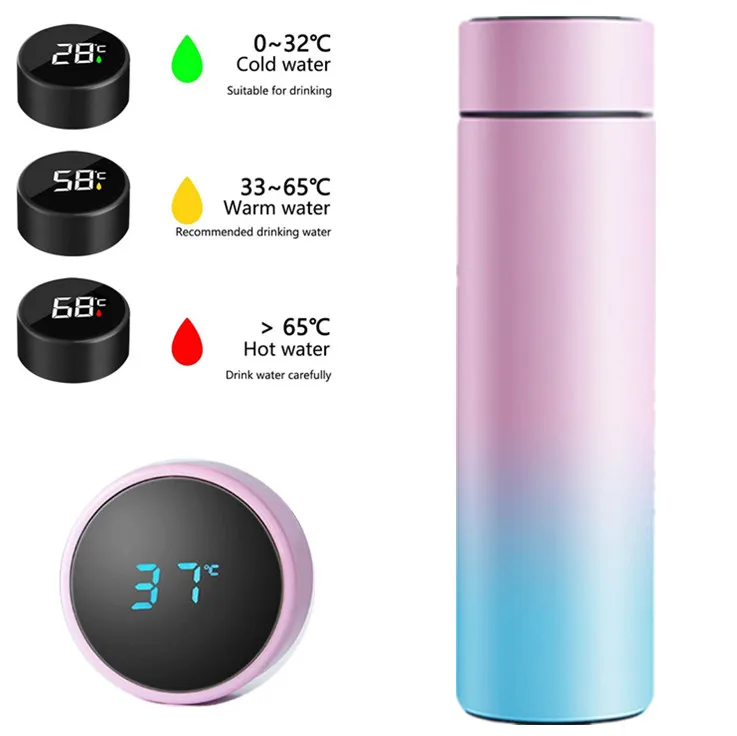 2021 Intelligent 304 Stainless Steel Thermos Smart Temperature Display Water Bottle Vacuum Flasks Thermoses Coffee Tea Milk Cup
2021 Intelligent 304 Stainless Steel Thermos Smart Temperature Display Water Bottle Vacuum Flasks Thermoses Coffee Tea Milk Cup