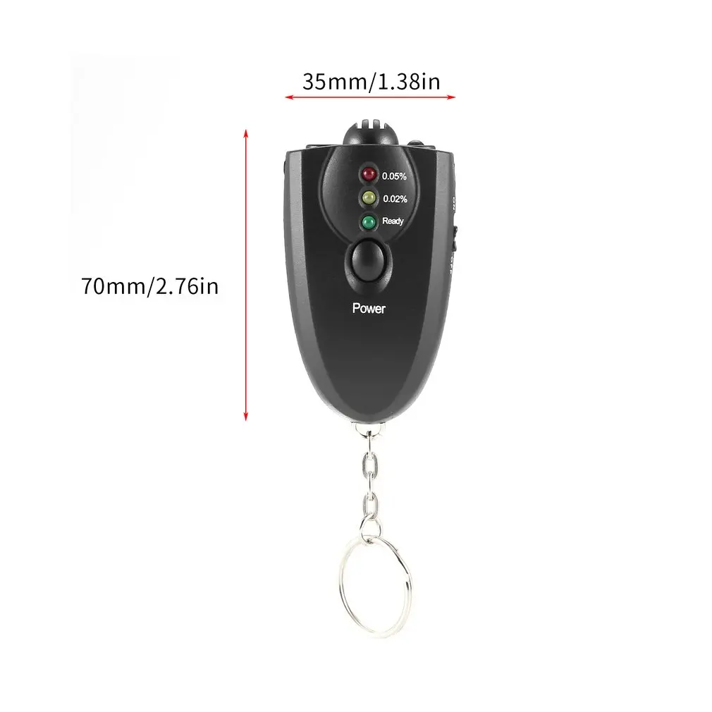 Professional Portable Keychain Design LED Alcohol Breath Tester Alcohol Analyzer Diagnostic Tool
Professional Portable Keychain Design LED Alcohol Breath Tester Alcohol Analyzer Diagnostic Tool