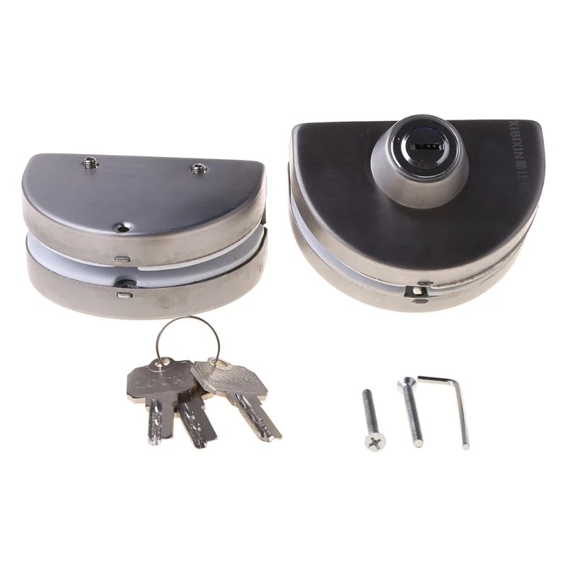 L21C Glass Door Lock Stainless Steel Double Bolts Swing Push Sliding Control No Drill Anti-Theft Security Lock with Keys
L21C Glass Door Lock Stainless Steel Double Bolts Swing Push Sliding Control No Drill Anti-Theft Security Lock with Keys