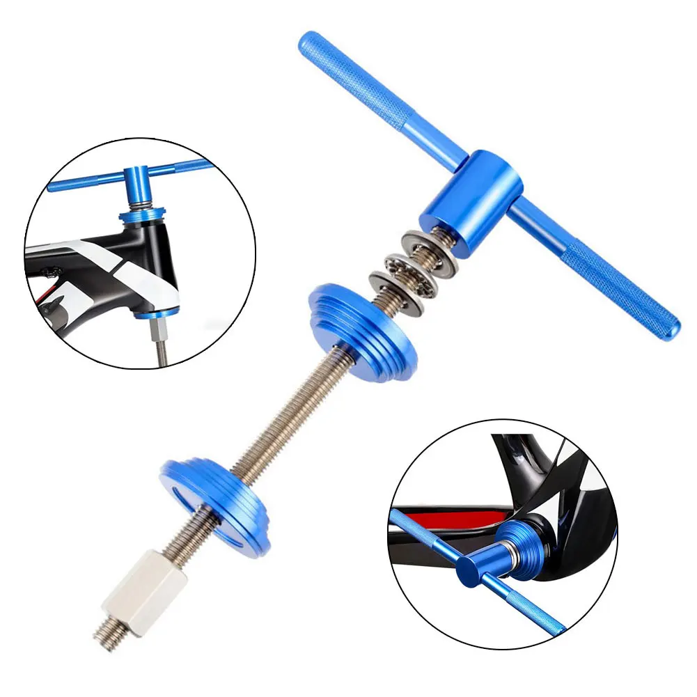 MTB Road Bike Headset/Bottom Bracket BB Install Single/Double-side Press-in Tool Aluminum Alloy Removable Handle Repair Tools
MTB Road Bike Headset/Bottom Bracket BB Install Single/Double-side Press-in Tool Aluminum Alloy Removable Handle Repair Tools