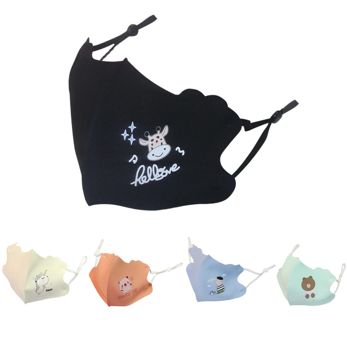 5pcs Adjustable Children's Mask Cartoon Printed Dust Mouth Mask Reusable Washable Breathable Ice Silk Cotton Fabric Mascarillas
5pcs Adjustable Children's Mask Cartoon Printed Dust Mouth Mask Reusable Washable Breathable Ice Silk Cotton Fabric Mascarillas