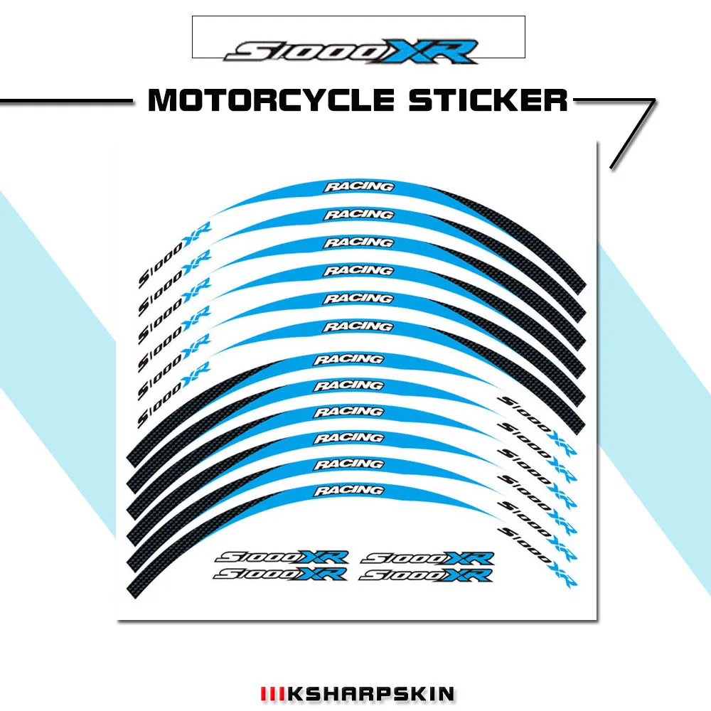 Cool reflective stickers waterproof stickers for motorcycle wheels for BMW S1000XR
Cool reflective stickers waterproof stickers for motorcycle wheels for BMW S1000XR