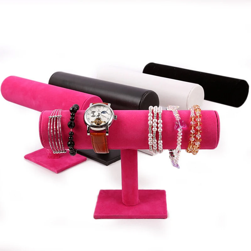 Стеллаж для ювелирных изделий, Вертушка для браслета, замшевого браслета, часов, Т-образный стеллаж, реквизит для демонстрации ювелирных изделий