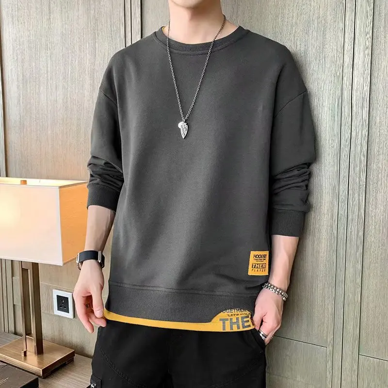2022 Spring And Autumn New Men's Long Sleeves Free Delivery Best Fashion Sweatshirt Casual Solid Color Bottoming Clothes Fashio
2022 Spring And Autumn New Men's Long Sleeves Free Delivery Best Fashion Sweatshirt Casual Solid Color Bottoming Clothes Fashio