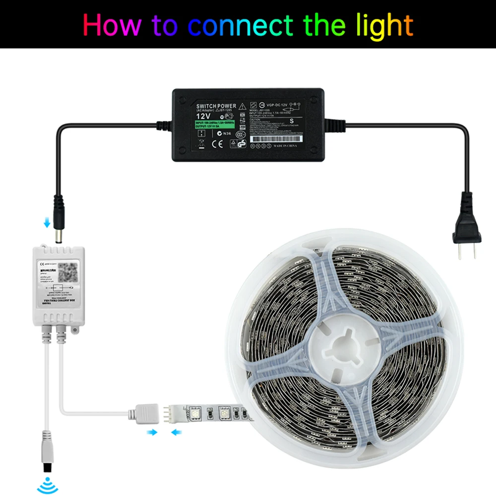 2M-30M Bluetooth LED Strip 5050 2835 IP20 RGB Light Waterproof Tape Diode 12V Remote Control+Adapter Luminous String Indoor
2M-30M Bluetooth LED Strip 5050 2835 IP20 RGB Light Waterproof Tape Diode 12V Remote Control+Adapter Luminous String Indoor