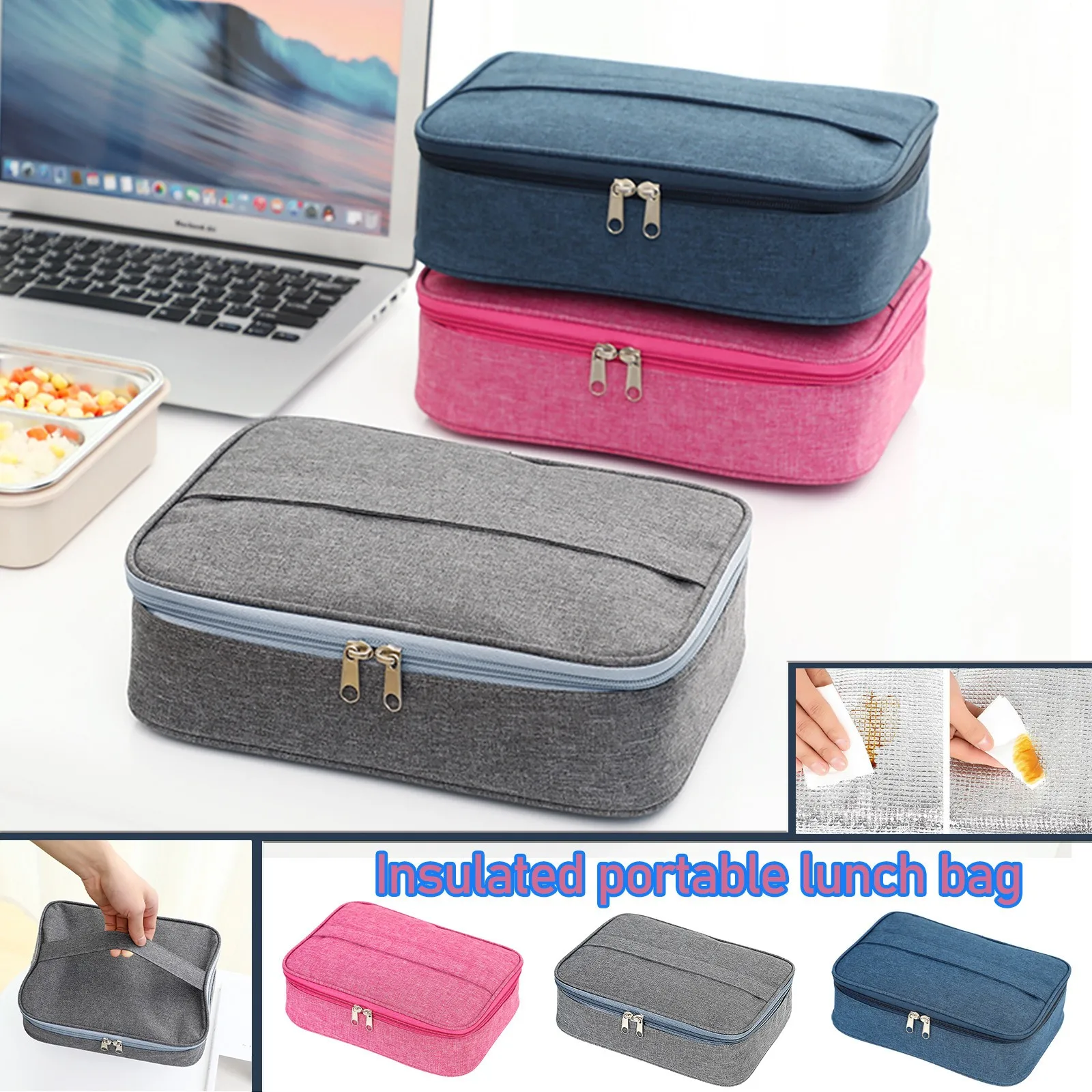 Rectangular Lunch Box Bag Tote Bag Insulation Bag With Bento Bag Tote Bag Ice Bag Thermal Insulation Picnic Lunch Box Bag#55
Rectangular Lunch Box Bag Tote Bag Insulation Bag With Bento Bag Tote Bag Ice Bag Thermal Insulation Picnic Lunch Box Bag#55
