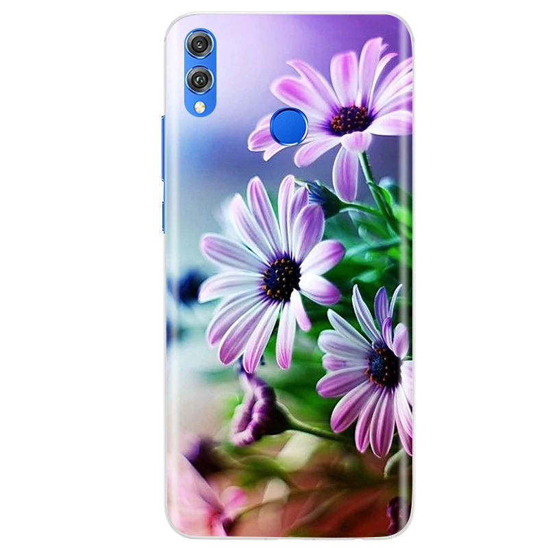 Мягкий силиконовый чехол для Huawei Honor 8X из ТПУ задняя крышка Honor8x милый 8 X телефона |