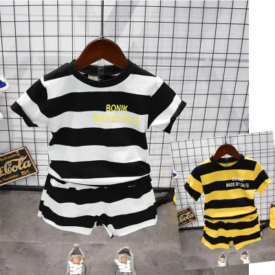 Baby Boys Clothing Sets 2020 Summer New Children's Clothing Kids Short Sleeve Striped Suits Toddler Boys Casual Sport Sets 2-7Y
Baby Boys Clothing Sets 2020 Summer New Children's Clothing Kids Short Sleeve Striped Suits Toddler Boys Casual Sport Sets 2-7Y