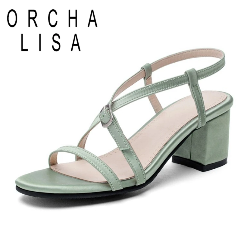 ORCHA LISA 2020 Concise Female Summer Sandals Open Toe 5cm Square Heels Belt Buckle Slip on Large size 30-43 Casual Date A2891
ORCHA LISA 2020 Concise Female Summer Sandals Open Toe 5cm Square Heels Belt Buckle Slip on Large size 30-43 Casual Date A2891