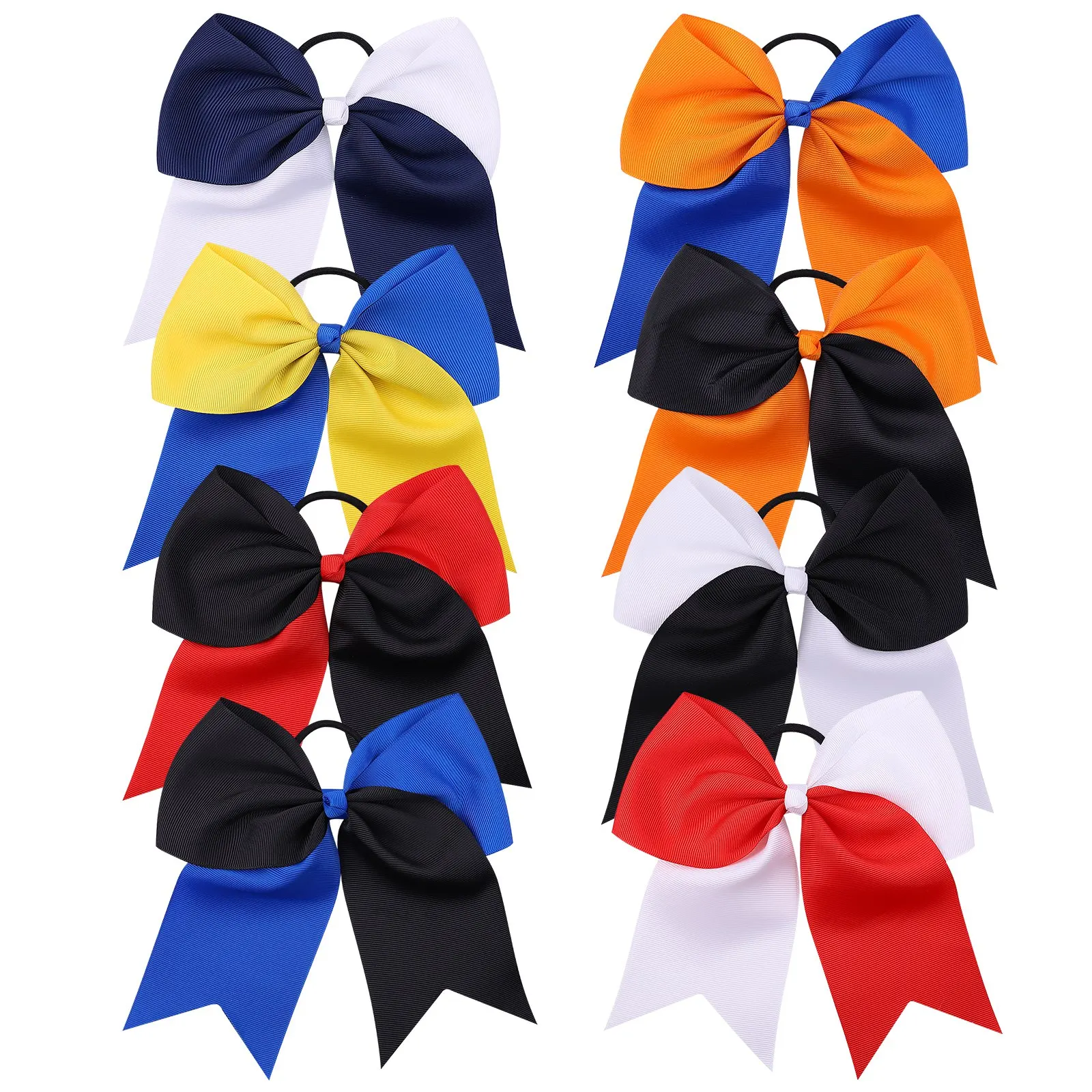 8PCS/Lot Wholesale New Cheerleaders Elastic Ribbon Hair Bows Girls Rubber Bands Hair Rope Ponytail Holder Kids Hair Accessories
8PCS/Lot Wholesale New Cheerleaders Elastic Ribbon Hair Bows Girls Rubber Bands Hair Rope Ponytail Holder Kids Hair Accessories