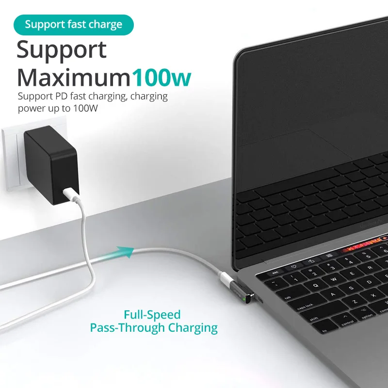 FONKEN Type C To Type C 100w Magnetic Adapter For Macbook Fast Charging Cable 20 pin USB C Charger Adapter SCP/FCP PD100W QC3.0
FONKEN Type C To Type C 100w Magnetic Adapter For Macbook Fast Charging Cable 20 pin USB C Charger Adapter SCP/FCP PD100W QC3.0